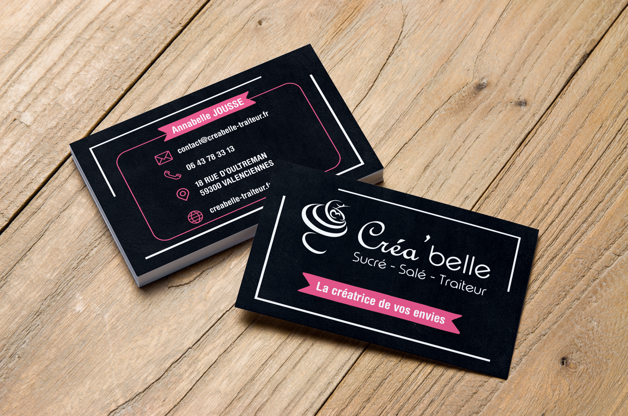 Création de cartes de visite