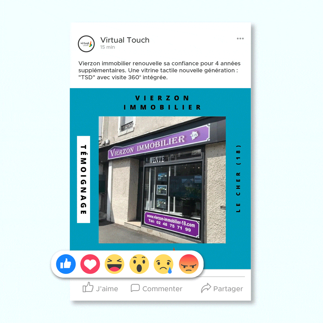 Post réseaux sociaux Virtual Touch