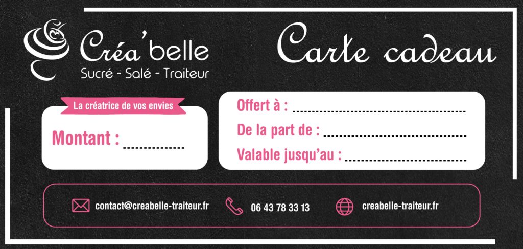 Carte cadeau Créabelle